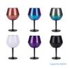 304 Stainless Steel Cold Water Cup Removable Plastic Goblet Bar Premium Red Wine Glass