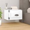 VidaXL Wall-mounted Bedside Tables 2 Pcs White 41.5x36x28 Cm 816377