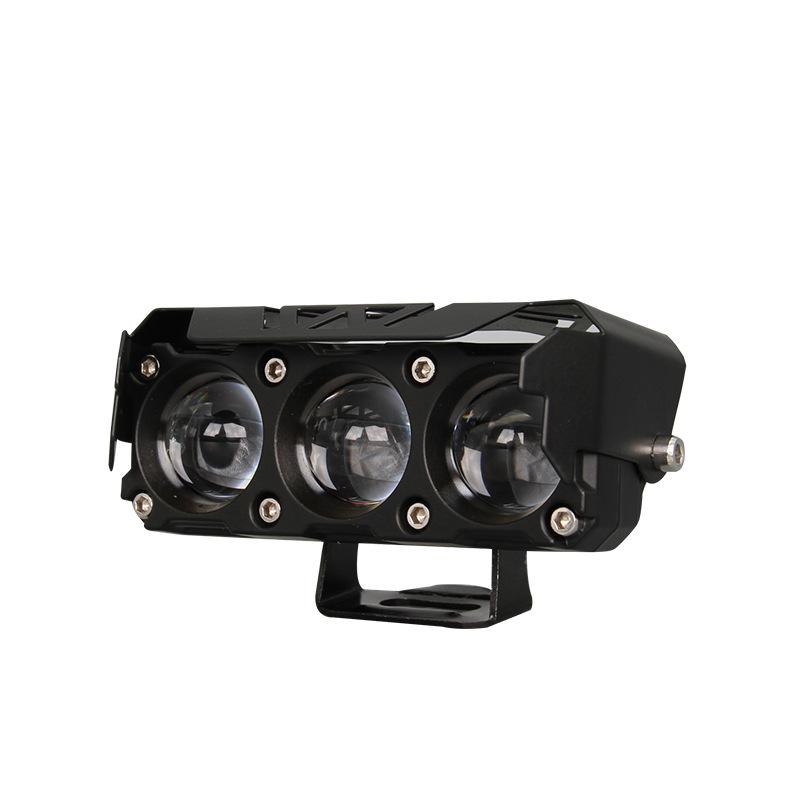 3 линзы Супер яркий свет Мотоциклетные фары Светодиодная линза Прожектор Мото Противотуманная фара Мотоциклетный Дальний/Ближний свет Рабочий свет Скутеры