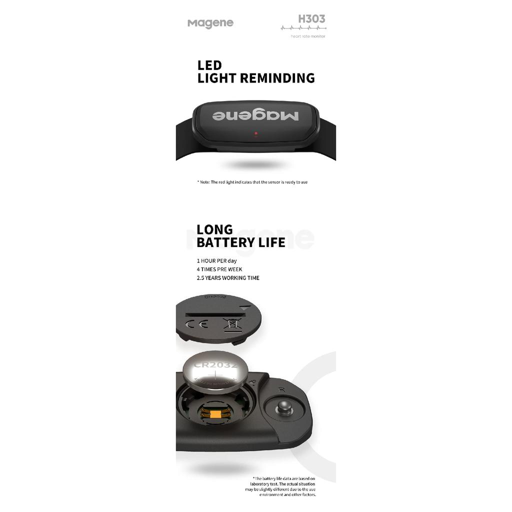 Magene H303 Датчик сердечного ритма Bluetooth ANT Обновление H64 Монитор ЧСС С Нагрудным Ремнем Двухрежимный Компьютер Велосипедный Спортивный Ремешок Пояс