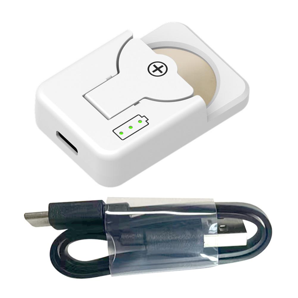 Type-C Button Battery Charger with Indicator Light & Charging Cable 4.2V Portable Button Cell Battery Charger for LIR2032 2450