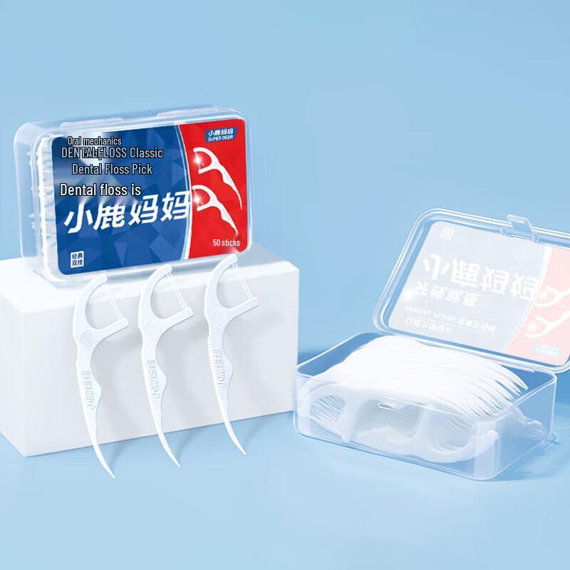 FAWNMUM High-Fine Disposable Dental Floss Picks