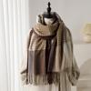 New British Plaid Scarf for Men & Women - Soft Cozy Winter Tartan Wrap with Tassel Edges  Warm Windproof Neck Shawl for Office, Travel