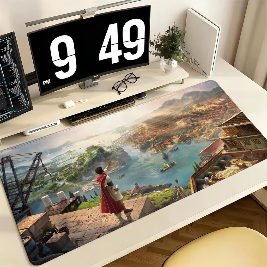Pro ESports Xxl Gaming Mousepad Extra Large NonSlip Stitched Edge Keyboard Laptop Desk Mat For Pc Gamer Anno 117 Pax Romana