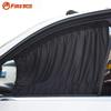 2 x обновление 70L эластичный автомобильный солнцезащитный козырек из алюминиевого сплава на боковое окно, штора от солнца, жалюзи-черный/бежевый/серый