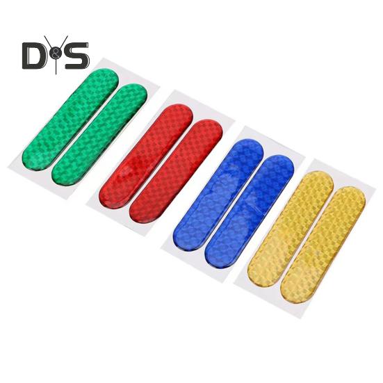 4 шт./компл. автомобильная светоотражающая наклейка 3D эпоксидная самоклеящаяся атмосферостойкая высокая яркость предупреждение о безопасности авто наклейка на дверь автомобильные принадлежности