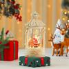 Christmas Crystal Music Box With Snowman Scene For Festive Tabletop Ornament