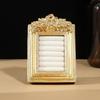 Декоративный золотистый полимерный поднос-витрина для серег, органайзер для ювелирных изделий, фоторамка для бутиковых витрин