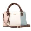 Shoulder Bag for Clasp Riberte Series [Clelia] Women, Purse, Tricolor, 2-way, Handbag, [CL-22883] (Milky Pale)