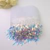 10 Yards Sequin Fabric Mesh Fringe Trim 6 Inches Tassel Fringe Lace Trim Ribbon  Home Accessory