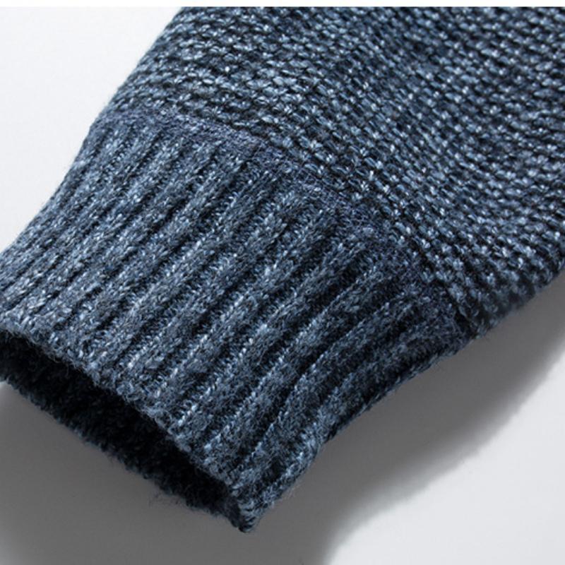 Осенний теплый кардиган, мужские флисовые свитера на молнии, куртки, мужские модные приталенные свитера, пальто