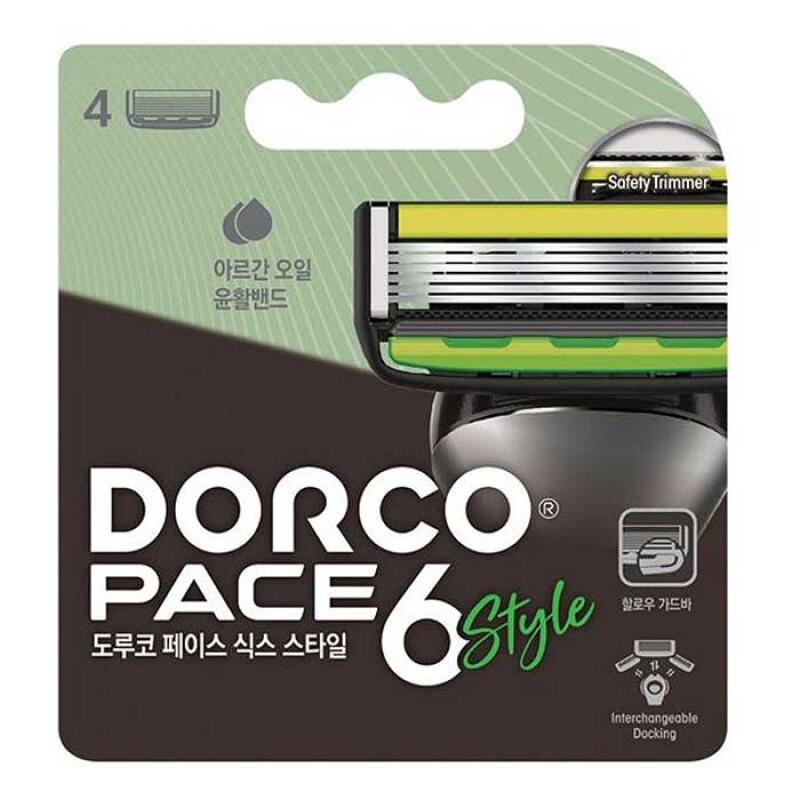Dorco Эксклюзивные лезвия для бритья PACE6 Style, 6 шт. (4 шт)