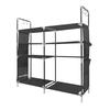 Nyana Home Modular Shoe Rack for Up To 21 Pairs 95x90x27cm, 4 Side Pockets 4 Heights