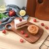 1 шт. Блок для нарезки из массива черного дерева, многофункциональный кухонный поднос, разделочная доска для стейка, фруктов, хлеба, бытовой инструмент для подачи еды