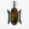 Natural Opal 34 Ct 925 Sterling Silver Oval Certified Gemstone Pendant