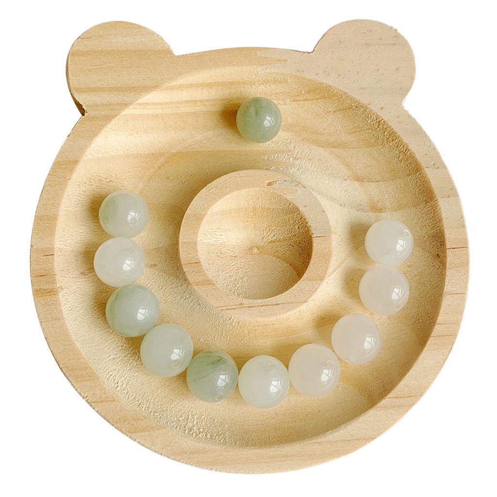 Доска из натурального дерева Инструменты для измерения ювелирных изделий DIY Органайзер для браслетов и ожерелий ручной работы Поддон для бисера Поддон для дизайна ювелирных изделий