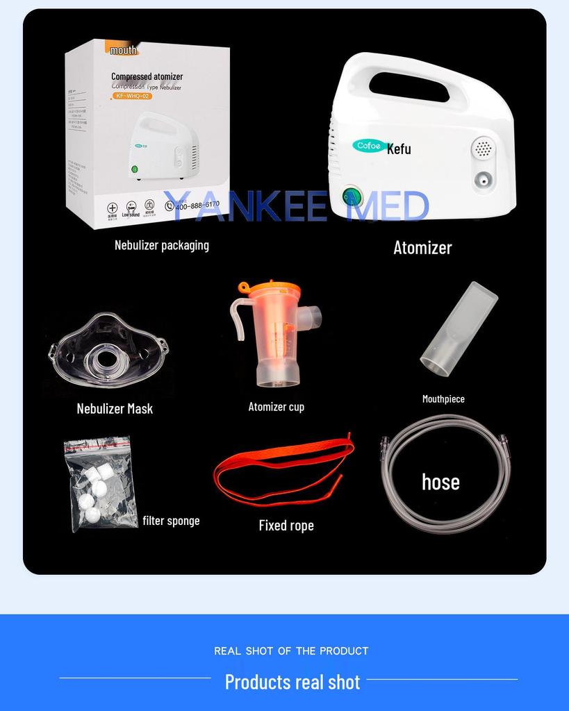 Kefu KF-WHQ-02 Home Compressor Nebulizer for Elderly & Children