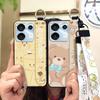 Cute Ring Phone Case For UMIDIGI G9 5G/Note9 5G Durable Fashion Design Back Cover Anti-knock Wrist Strap Shockproof