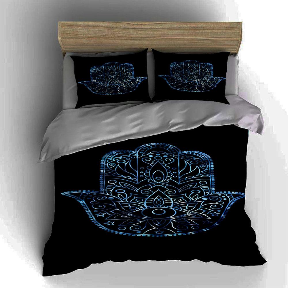 Intricate mandala hand Bedding Duvet cover sets Duvet covers Pillowcases gifts (1 * Duvet Cover 2 * Pillowcases, without duvet insert)