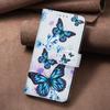 For Samsung Series Leather Cases Flower Butterfly Painted PU Protectiver Flip Cover with Card Holder Magnetic Closure Kickstand For Samsung Galaxy S25