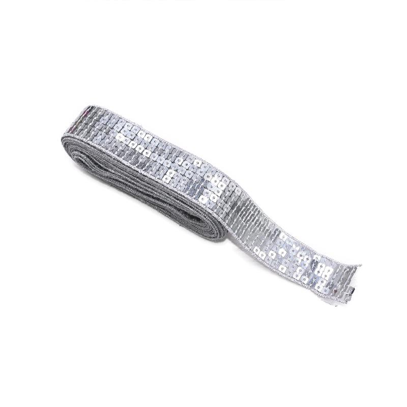 10 ярдов/лот 5 рядов квадратная пайеточная вышивка лента 25 мм пайеточное кружево отделка для шитья рукоделия одежды головного убора свадебного украшения