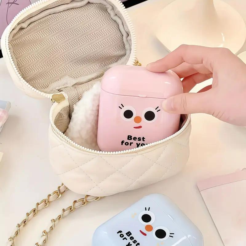 1PCS Multifunctional Data Cable Storage Box Portable Charger Lipstick Dust-proof Box Portable Mini Storage Box with Cover