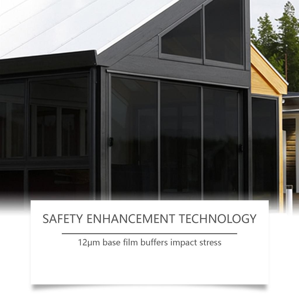 Светопрозрачная теплоизоляционная пленка для стекла, защита от подглядывания, безопасный и экологичный инженерный рулонный материал.