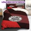 FC Bayern Munich Pattern Bedding Quilt Set Quilt Cover Pillowcase Home Decoration Birthday Gift (1 * duvet cover + 2 * pillowcase, without core)