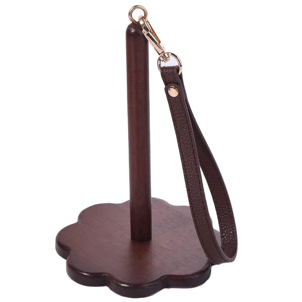 Wooden Wrist Yarn Holder Rotating Thread Spool DIY Yarn Stand Knitting Tool