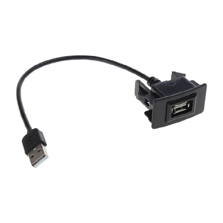 USB-крепление на приборную панель USB-розетка Порт 2.0 Кабель-удлинитель Панельный адаптер