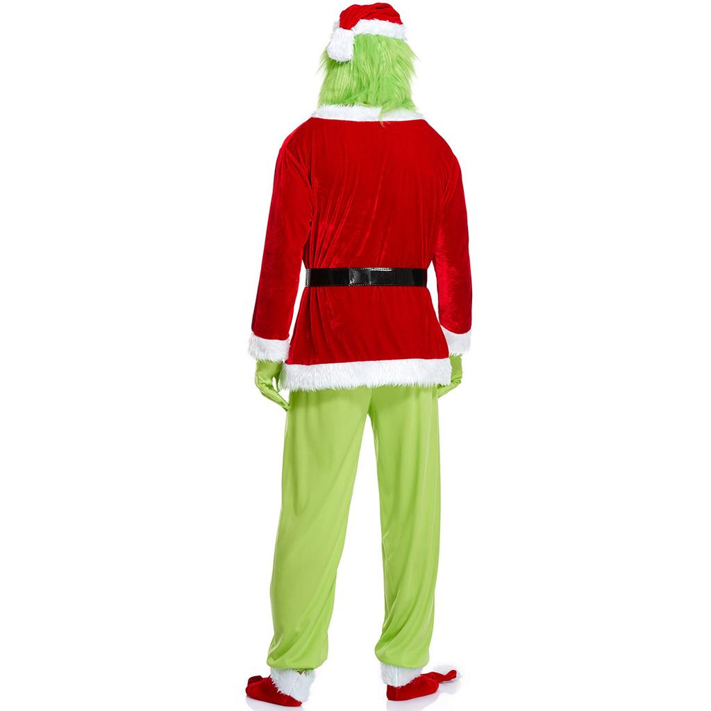 The Grinch Green Hair Monster Christmas Clothing 2025 New Christmas Clothing, Santa Claus Clothing