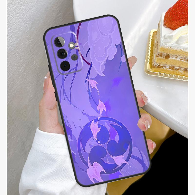 Чехол Genshin Impact Raiden Shogun для Samsung Galaxy A52 A32 A12 A14 A34 A54 A51 A71 A53 A33 A13 A15 A25 A35 A55