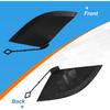 Front Bumper Tow Hook Cover Cap Towing Eye Fit for BMW X3 F25 20112012 2013 2014 51117210474 Trailer Cover (Matte Black, Right Passenger Side)