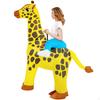 Надувной костюм жирафа для верховой езды, одежда для карнавала и фестиваля