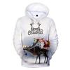 Men Long Sleeve Christmas 3D Printed T Shirt Hooded Sweatshirt Tops Blouse