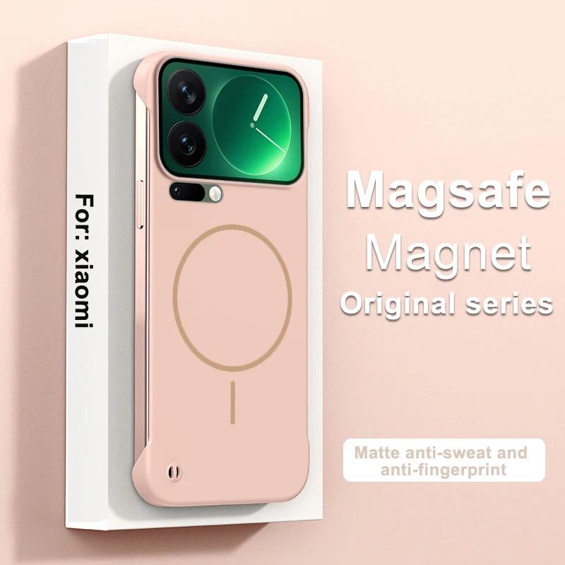 Ультратонкий безрамочный магнитный чехол для Xiaomi 17 17Pro Max Magsafe Жесткая матовая крышка из поликарбоната для Xiaomi MI17 pro max Защитный бампер