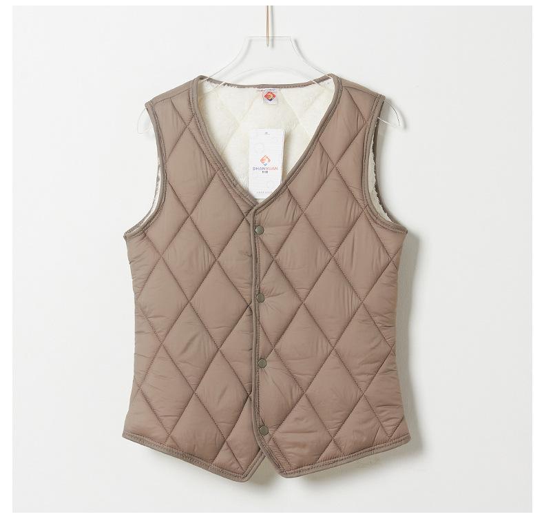 Женская хлопковая одежда, жилет, повседневный пуховый жилет с защитой от холода, тонкий пуховый жилет с воротником-стойкой, куртки