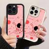 JT216 Милый Розовый Астронавт Летит для iPhone 17 16 15 14 Pro Max Samsung S26 S25 Ultra A17 A16 A07 A56 A15 A06 Xiaomi 15T Redmi 15c 14C Мягкий Чехол из ТПУ