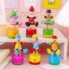 Dancing Clown Wooden Swing Toy - Desktop Ornament for Kids