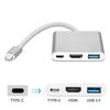 USB 3.1 Type C Hub USB-C Vers USB 3.0 / HDMI 4K / Type C (PD) Adaptateur Femelle Muiltifunctional Hub Pour Apple Macbook 12 ''