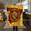 1PC Spain National Football Team Patterned Flannel Blanket Suitable For All Seasons for Home Decor Warmth and Comfort Gifts Holiday Present