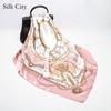 High-quality Luxurious Silk Scarves Headband Scarfs Neck Scarf For Women Chain Silk Scarf Women's Decorative Shawl