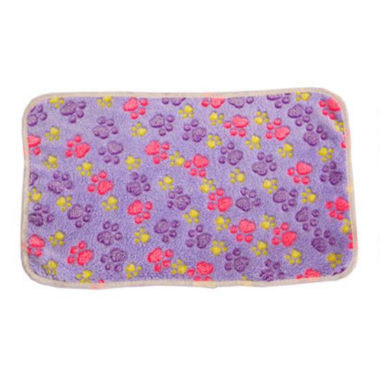 Мягкое и удобное одеяло для домашних животных, флисовое портативное одеяло с принтом в виде лапы, собаки, кошки, подушка для кровати для дома