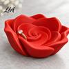 Decorative Ring Dish 3D Printed Rose Jewelry Tray, Trinket Dish, Holder Romantic Desktop Organizer for Earring Necklace, Storage Tray Vanity