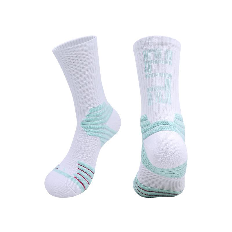 High-Top Basketball Socks Actual Combat Long-Tube Badminton Towel Socks Sweat-Absorbing Zhongbang Running Socks Medium-Tube Sports Socks