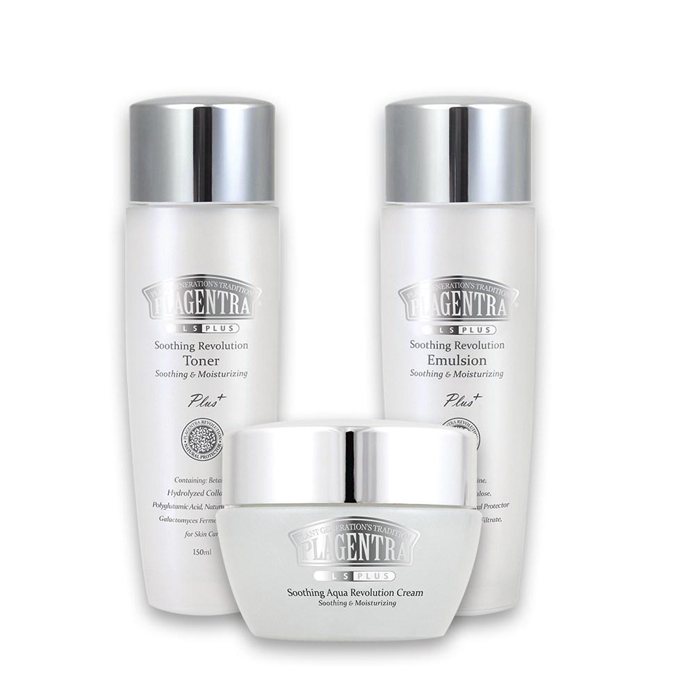 plagentra Soothing Revolution 3 types Aqua Cream + Toner + Emulsion (Pregnant women’s skin care)