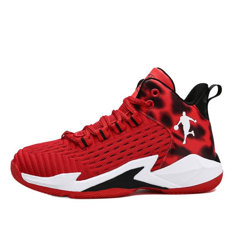 Spring and summer children's basketball shoes sgs sports boys' shoes fly-woven mesh student trend middle and older children's casual shoes