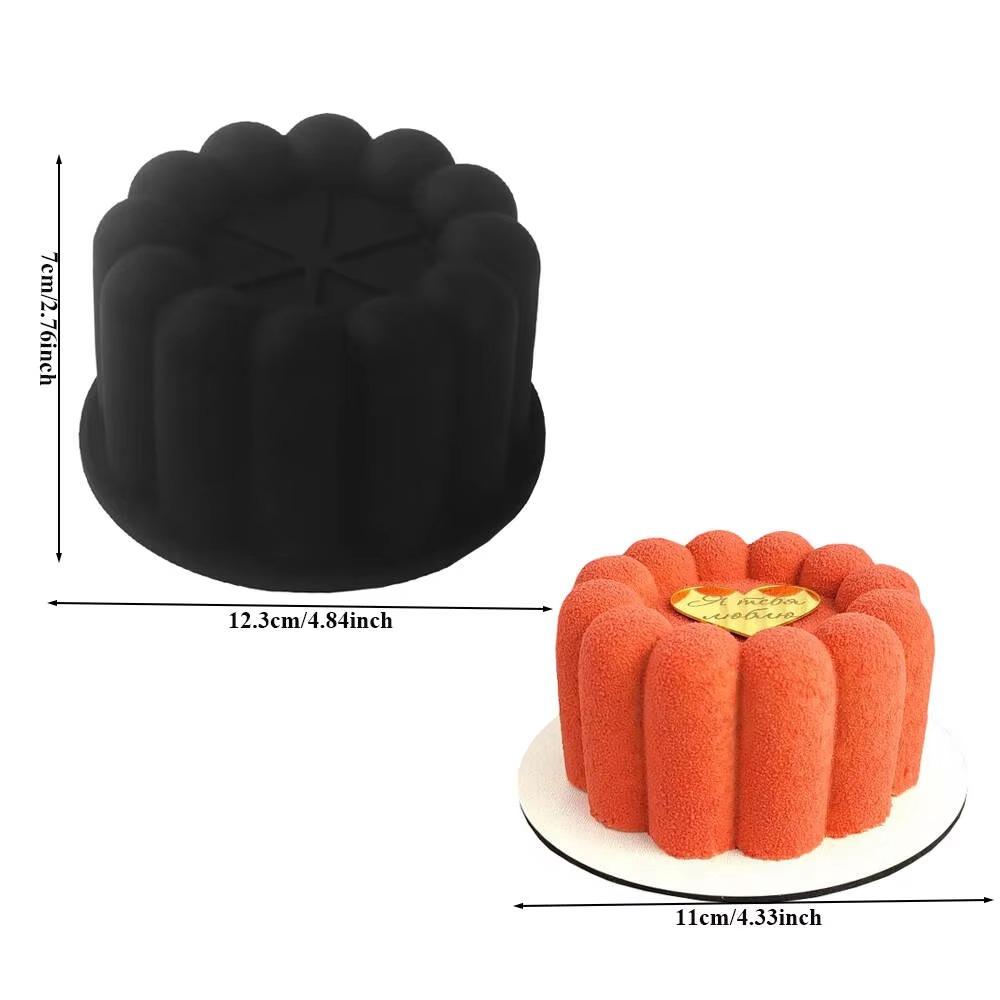 Concave Design Mousse Cake Mold Heart Shaped Baking Supplies Silicone Cake Mold  Wedding Party