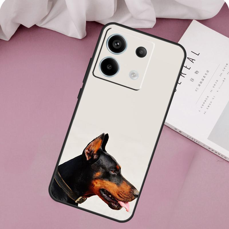 Чехол для телефона Xiaomi Redmi Note 14 13 12 11 10 9 15 Pro Plus Redmi 15C 14C 10C 12C 13C 15 с изображением таксы и добермана