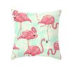 Summer Tropical Plant Flamingo Decorative Pillowcase Green Leaf Pillowcase Flamingo Pillowcase